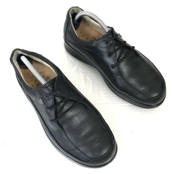 ドイツ製☆finn comfort/フィンコンフォート☆本革/レザーシューズ【4/22.5-23.0/黒/BLACK】外反母趾/健康シューズ/dress shoes◎bQ-337