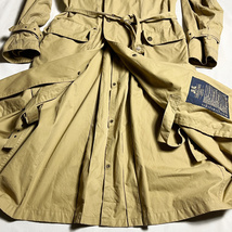 希少VENTILE! 90's WILLIS&GEIGER ベンタイル ライディングコート トレンチ ウィリス＆ガイガー RIDING COAT TRENCH ロング LONG レア 着_画像8