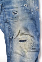 中古 DSQUARED2 Tidy Biker Denim Blue リペア,ダメージ加工 Size50 Made in ITALY (S74LB0516 S30342)_画像3