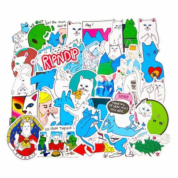 【50枚セット】リップンディップ Ripndip 防水ステッカー フレークシール