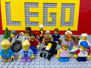 *60134 Lego City. people * Lego Mini fig family . person child baby stroller wheelchair etc. doll City park B91129