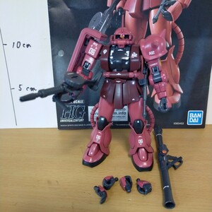 Art hand Auction HGUC 1/144 シャア専用ザク シャア･アズナブル専用ザクⅡ REVIVE 塗装 完成品 ガンダム ガンプラ ジャンク HG シャア フィギュア リバイブ, キャラクター, ガンダム, 完成品