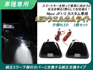 ホンダ N-BOX JF1/JF2系 LED ウェルカムランプ ウェルカムライト フットランプ 純正交換 ユニット 外装 カスタム NBOX+ ドアミラー Y168