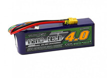 ★Turnigy nano-tech 4000mAh 6S 25C~50C 22.2V リポバッテリー XT60　RCボート RCカー RCドローン RC飛行機などに！_画像1