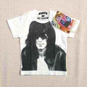 魅惑のバンドT特集! 新品『JOEY HYSTERIC(ジョーイヒステリック) × JOEY RAMONE(ジョーイ・ラモーン)』半袖Tシャツ 日本製 D.ホワイト S