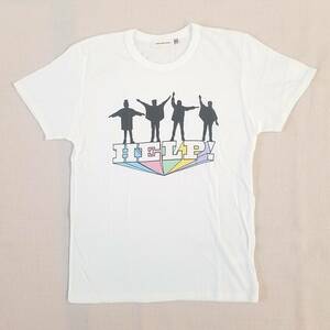 魅惑のバンドT特集! 10s未使用『GOOD ROCK SPEED × THE BEATLES(ザ・ビートルズ) / HELP!』半袖Tシャツ ホワイト サイズM／ロックT