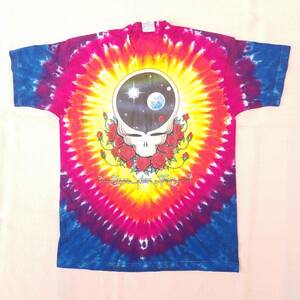 魅惑のバンドT特集! 90sデッド『GRATEFUL DEAD(グレイトフル・デッド) / ?SPACE YOUR FACE?』半袖Tシャツ LIQUID BLUE 米国製 タイダイ XL