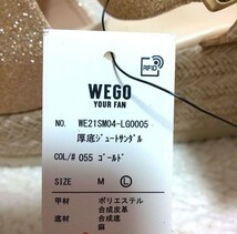 WEGO ゴールドラメ 厚底サンダル【新品・訳あり】_画像6