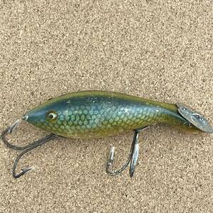 ヘドン　Heddon No.5000 ダドポリー　デラックスグリーンスケールカラー　L-rig ハート型メタルリップ