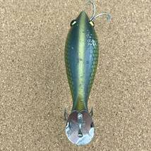 ヘドン　Heddon No.5000 ダドポリー　デラックスグリーンスケールカラー　L-rig ハート型メタルリップ　、トレブルフック_画像5