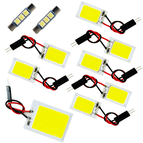 プログレ トヨタ JCG10系 全面爆光 T10 LED ルームランプ セット 車内灯 交換球 COB 全面発光 車検対応 車中泊 ホワイト