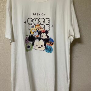 ツムツム 可愛い イラストTシャツ ロング丈 美品