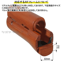 ◆ APS製 リアル 電動AKS74U 用 リアルウッド ハンドガード ( REALWOOD HANDGUARD　クリンコフ_画像4