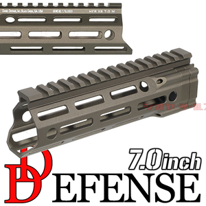 ◆マルイ&インチネジ 対応◆スペーサー2種付◆ M4 DANIEL DEFENSE MFR M-LOK 7.0inch HANDGUARD DDC ( ハンドガード ダニエルディフェンス