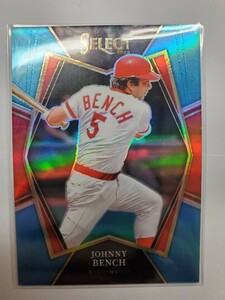 Johnny bench /35 panini select baseball 2022 ジョニー・ベンチ 35枚限定カード　blue prizm レッズ　ハイナンバー