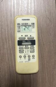 東芝　中古　TOSHIBA エアコン　リモコン　WH-D6B 黄ばみあり