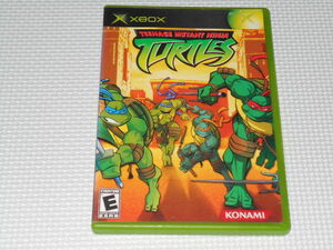 xbox*TEENAGE MUTANT NINJA TURTLES overseas edition North America version * box attaching * instructions attaching * soft attaching 