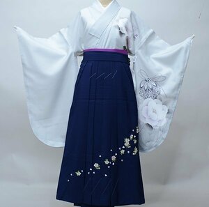  2 сяку рукав кимоно hakama полный комплект Junior для . исправление 135cm~150cm. перо . hakama модификация возможность серый новый товар ( АО ) дешево рисовое поле магазин NO39285-2-JR