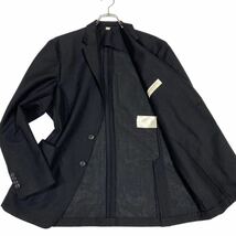 極美品 BURBERRY LONDON テーラードジャケット シングル 2B Italy イタリア製 size50 モヘヤ ウール ブラック 黒 バーバリー_画像1