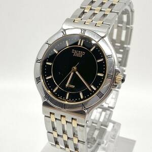 CITIZEN EXCEED EUROS 腕時計 メンズ 3針 ブラック 黒 コンビ シルバー ゴールド 金銀 シチズン エクシード ユーロス ローマン Y101