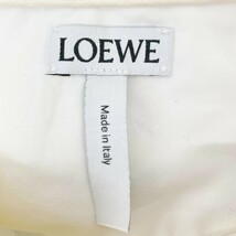 LOEWE ロエベ H2279450GA ホワイト コットン リブシャツ ホワイト 39 トップス コットン メンズ 中古_画像4