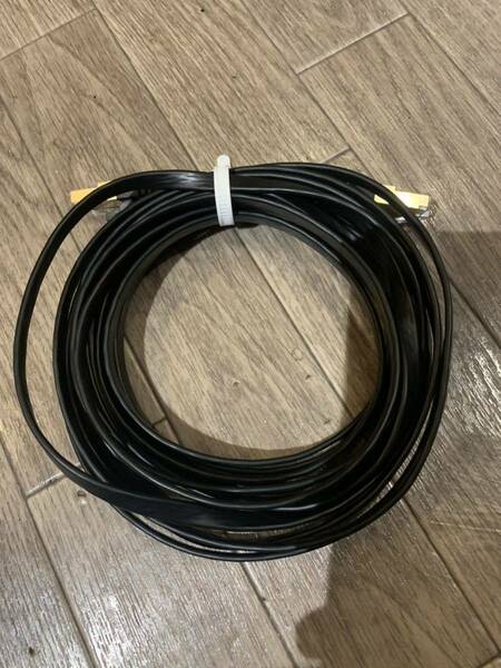 ★送料無料　CAT7 5m LANケーブル　フラットタイプ★使用少し