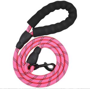 とってもかわいいピンク丈夫な登山ロープ使用持ちやすいソフトハンドルリード 犬ワンちゃんペット女性に人気ラブリー