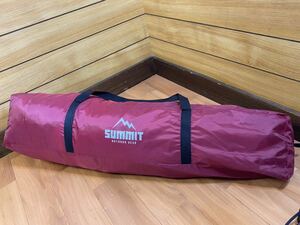 SUMMIT OUTDOOR GEAR ワンタッチ テント 3～4人用　使用時（約）横幅210cm、奥行き210cm、高さ135cm サンシェード　インナーテント