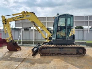 Yanmar Vio70-3A 油圧ショベル 鉄tracks ゴムパッド 倍速 マルチ キャビン Crane 再塗装No Excavator YANMAR VIO70-3A 中古