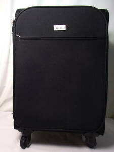 ☆【※キャスターに破損あり】TOUR GEAR キャリーケース スーツケース ブラック 黒 ソフトタイプ 軽量 旅行 鞄 ツアーギア