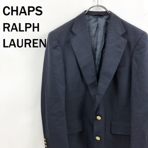 【人気】CHAPS RALPH LAUREN / チャップス ラルフローレン ジャケット スーツ 肩パッドあり 金ボタン ウール ブラック サイズ170 /S6009