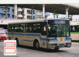 [ bus photograph ][2500] Osaka city traffic department 88-3184 day te natural gas bus 2008 year 11 month about photographing KG size, bus to the fan, child .