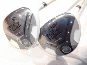 ★7538★PLATINUM GOLF　FW-100　ゴルフクラブ　9番24°/11番27°　FW　FLEX-S　2本セット