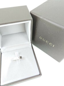 GUCCI グッチ アイコン アモール　k18WG ♯8 リング