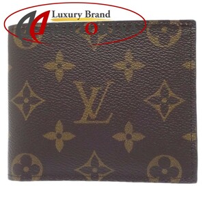 LOUIS VUITTON ルイヴィトン モノグラム ポルトフォイユ マルコNM M62288 二つ折り財布 ブラウン/083855【中古】