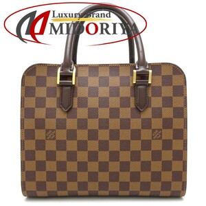 LOUIS VUITTON ルイヴィトン ダミエ トリアナ N51155 ハンドバッグ エベヌ/350644【中古】