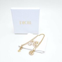 Christian Dior クリスチャンディオール CDロゴ ネックレス & ピアス セット ラインストーン/290489【中古】_画像9