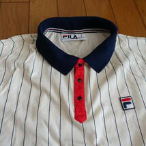 FILA ポロシャツ M ストライプ タッキーニ_画像2