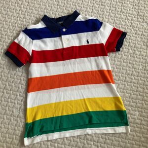 RALPH LAUREN ラルフローレン 子供服 POLO ボーダー柄　半袖ポロシャツ　4y 110cm