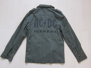 JACKROSE VINTAGE ジャックローズ x AC / DC スタッズ ミリタリー風 ジャケット 3