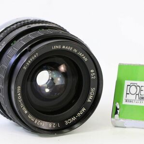 【同梱歓迎】実用■シグマ SIGMA MINI-WIDE 28mm F2.8 キヤノンFD■AB1133の画像1