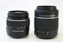 【同梱歓迎】実用■ダブルレンズ■ソニー SONY DT 18-55mm+55-200mm F4-5.6 SAM■AH448_画像2