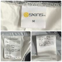 SKINS スキンズ デサント ランニングパンツ ショートパンツ Mサイズ 白黒 ホワイトブラック ランニングウェア スポーツウェア_画像8