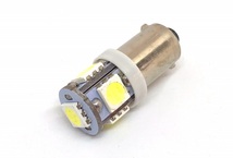 黄色 24V車用 BA9S 10個セット 3チップ5050SMD 5連(15連相当) イエロー レモンイエロー 角マーカー球_画像6