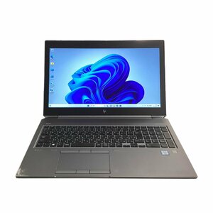 中古品 HP ZBook 15 G5 第8世代 Core i7 8850H 2.6GHz メモリ16GB SSD 512GB NVIDIA Quadro P2000 Windows11Pro ノートパソコン I113