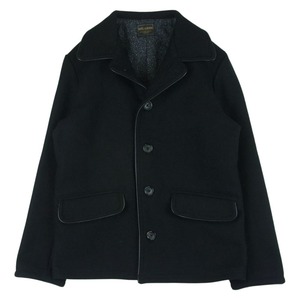 BY GLADHAND バイグラッドハンド byGH-12-FW-05 BILLS COAT ビルズ コート レザーパイピング メルトン ジャケット M【中古】