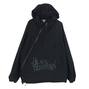 BLACK SIGN ブラックサイン High-spec BS Anorak Parka ハイスペックBS アノラックパーカー ジャケット ブラック系 M【中古】