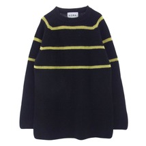 ノーマティーディー NOMA t.d. N28-KN01 Big Stripe Sweater ビッグ ストライプ セーター ニット ブラック系 2【中古】_画像1