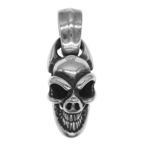 BILL WALL LEATHER Bill Wall Leather BWL Good Luck Skullgdo Lux karu pendant silver group [ used ]