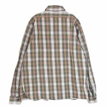 WAREHOUSE ウエアハウス Lot3022 FLANNEL SHIRTS CHIN STRAP チンストラップ フランネル ヘビーネル チェック 長袖 シャツ 40【中古】_画像2